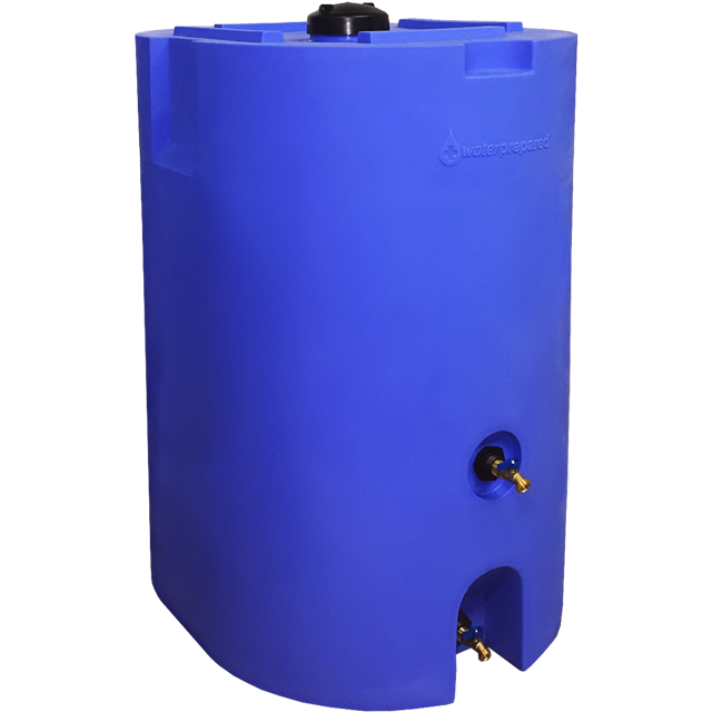 Blue 160 Gallon Water Storage Tank