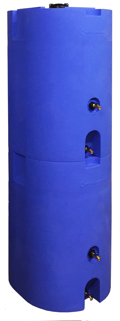 Blue 160 Gallon Water Storage Tank